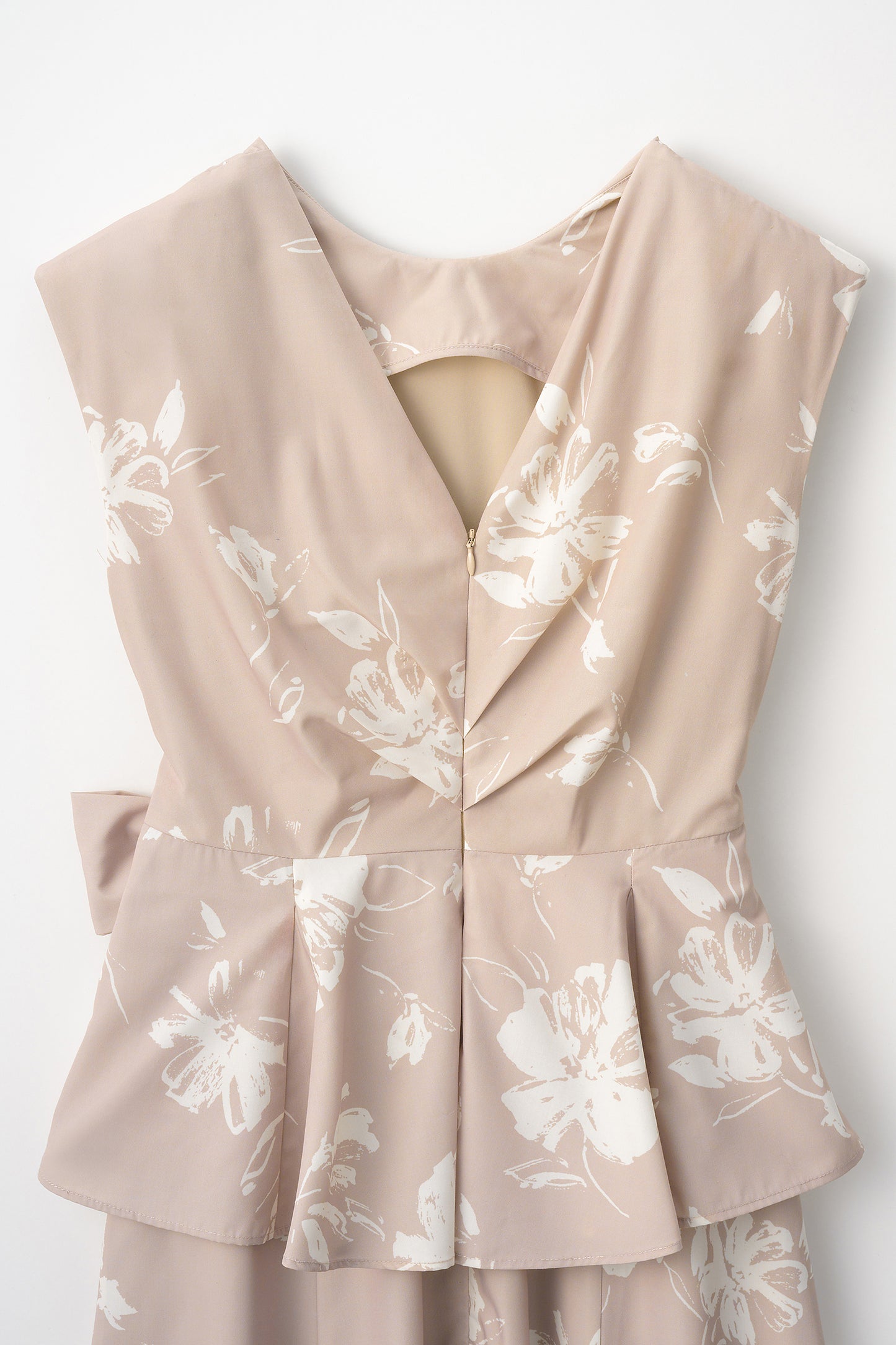 Staycation peplum dress　(Estella.K×Audire)（Flower.pt）