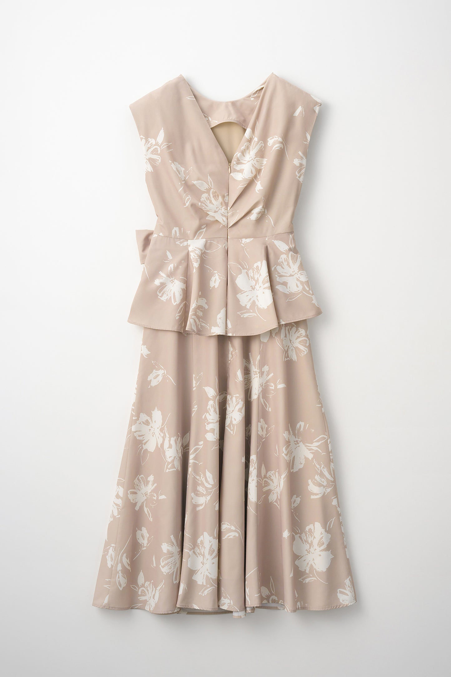 Staycation peplum dress　(Estella.K×Audire)（Flower.pt）