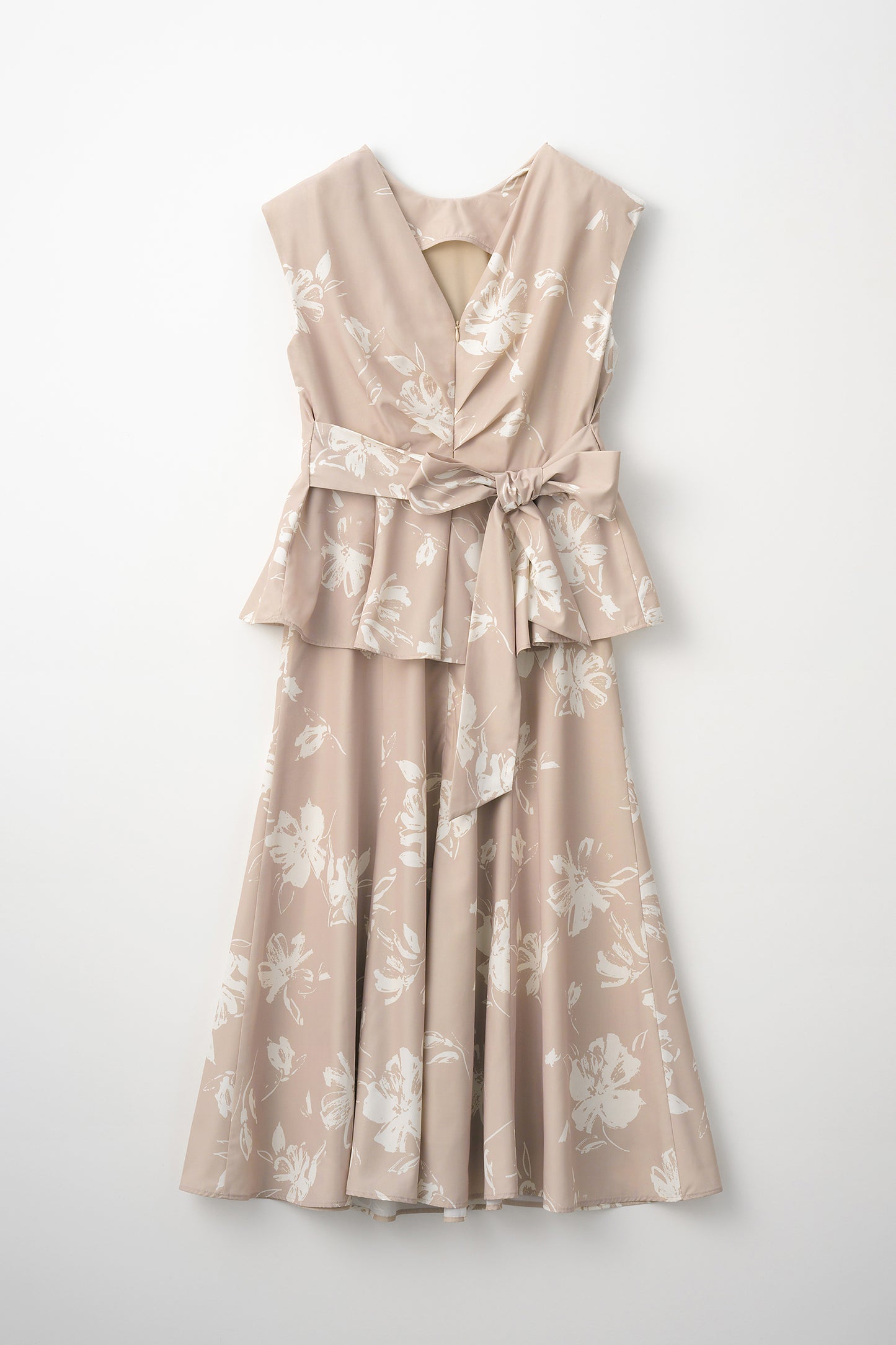 Staycation peplum dress　(Estella.K×Audire)（Flower.pt）