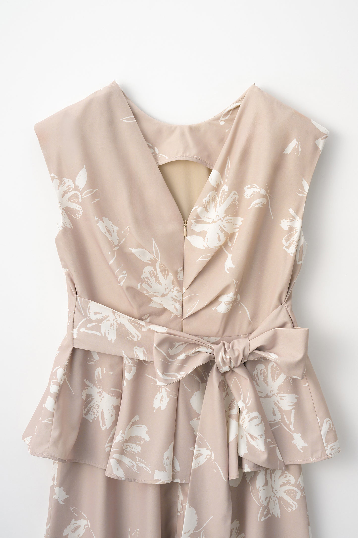 Staycation peplum dress　(Estella.K×Audire)（Flower.pt）