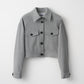 Gentle blouson (Light gray)