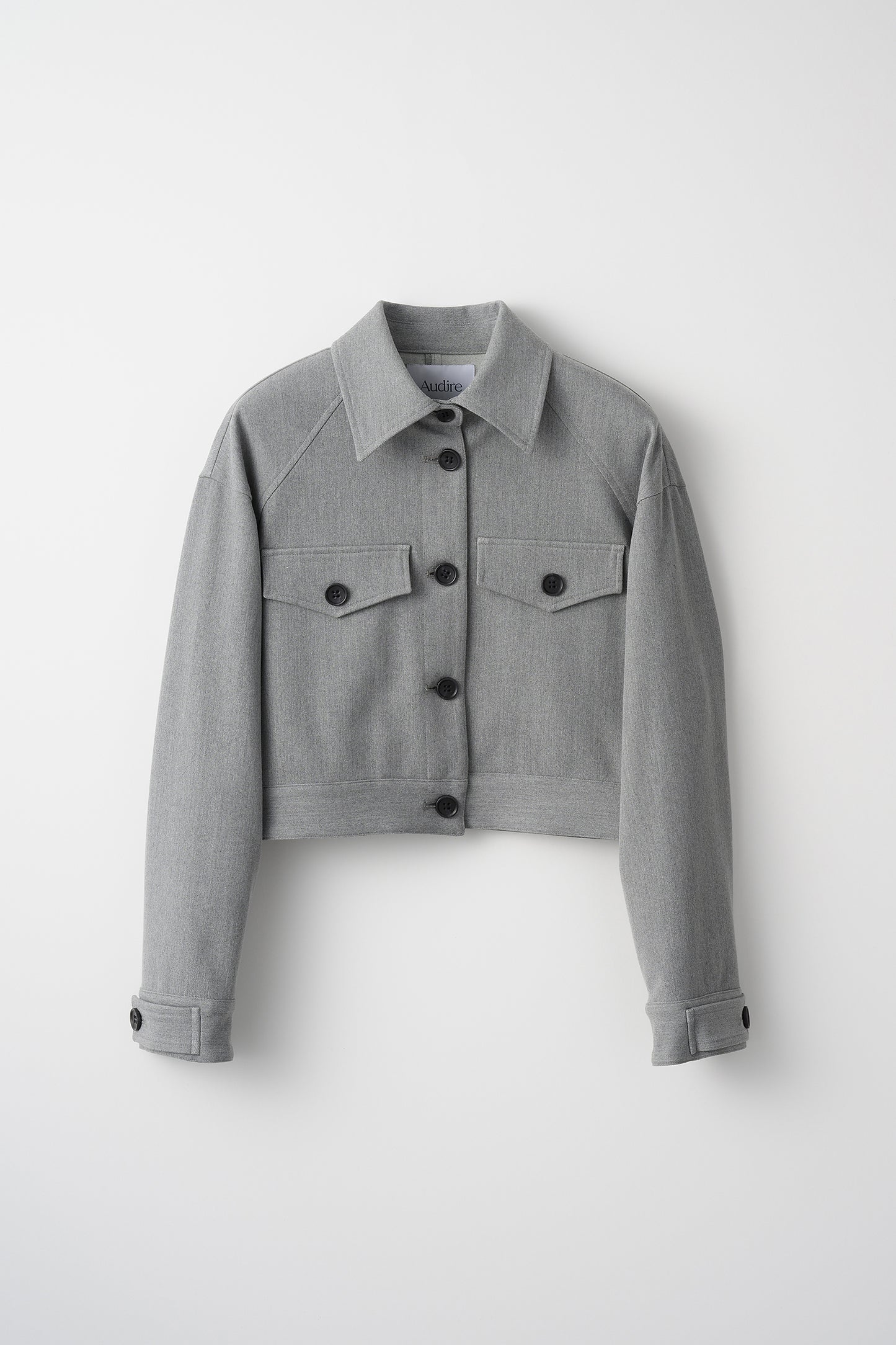 Gentle blouson (Light gray)