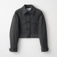 Gentle blouson (Dark gray)