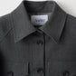 Gentle blouson (Dark gray)