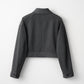 Gentle blouson (Dark gray)