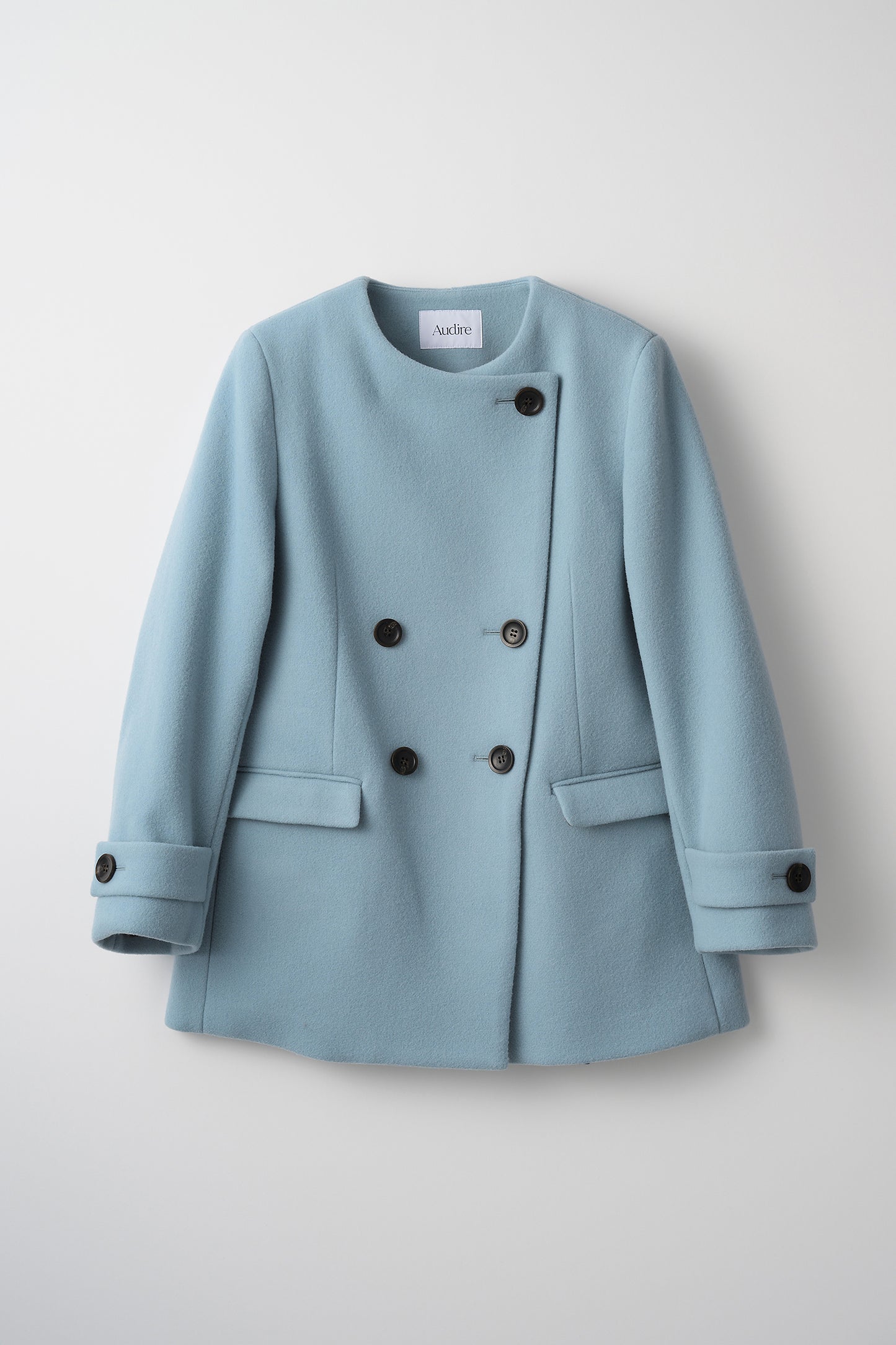 Audire melton coat (Ice blue)