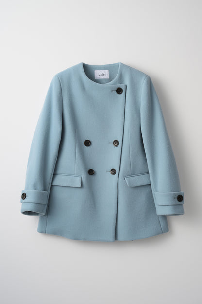 Audire melton coat (Ice blue)