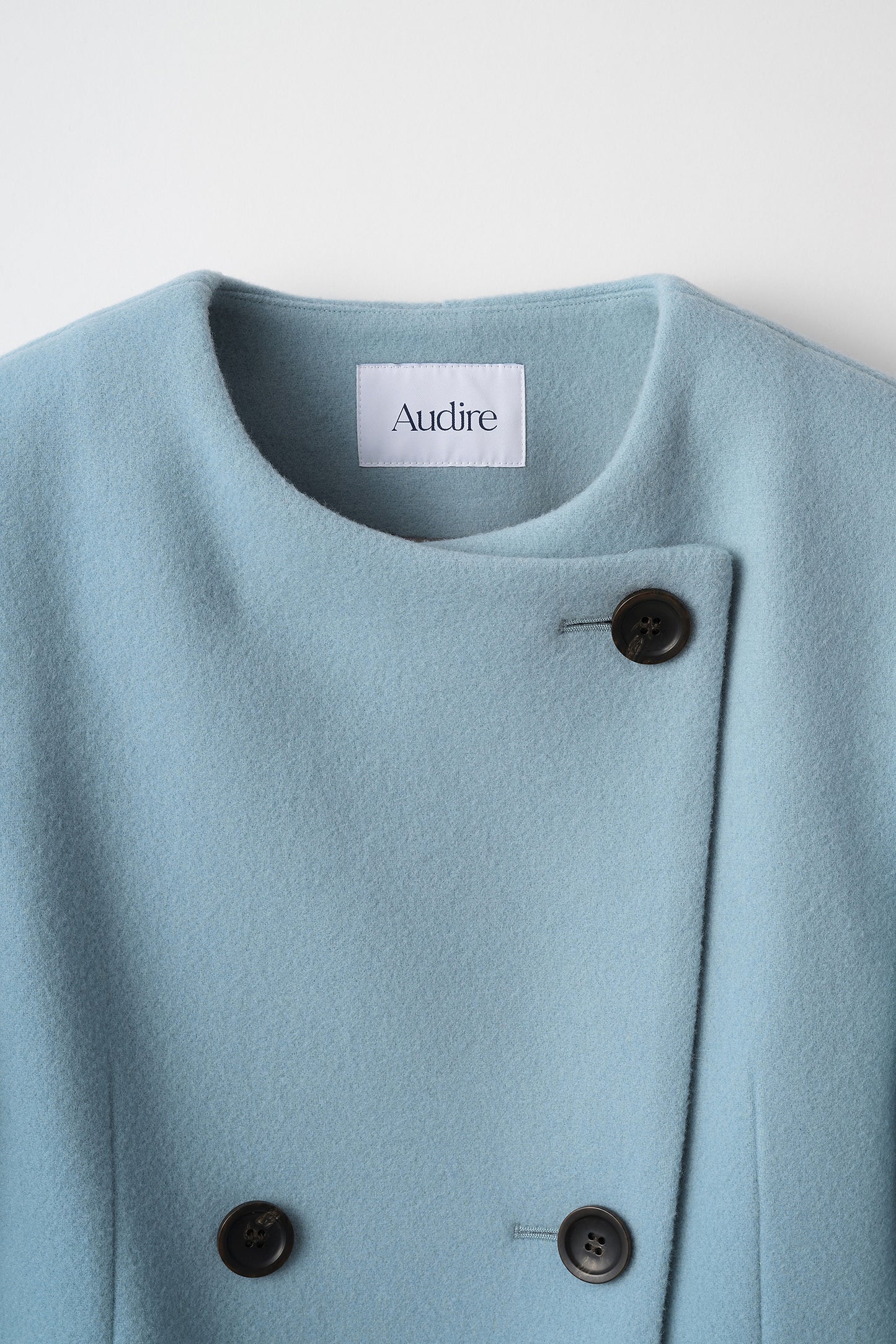 Audire melton coat (Ice blue)