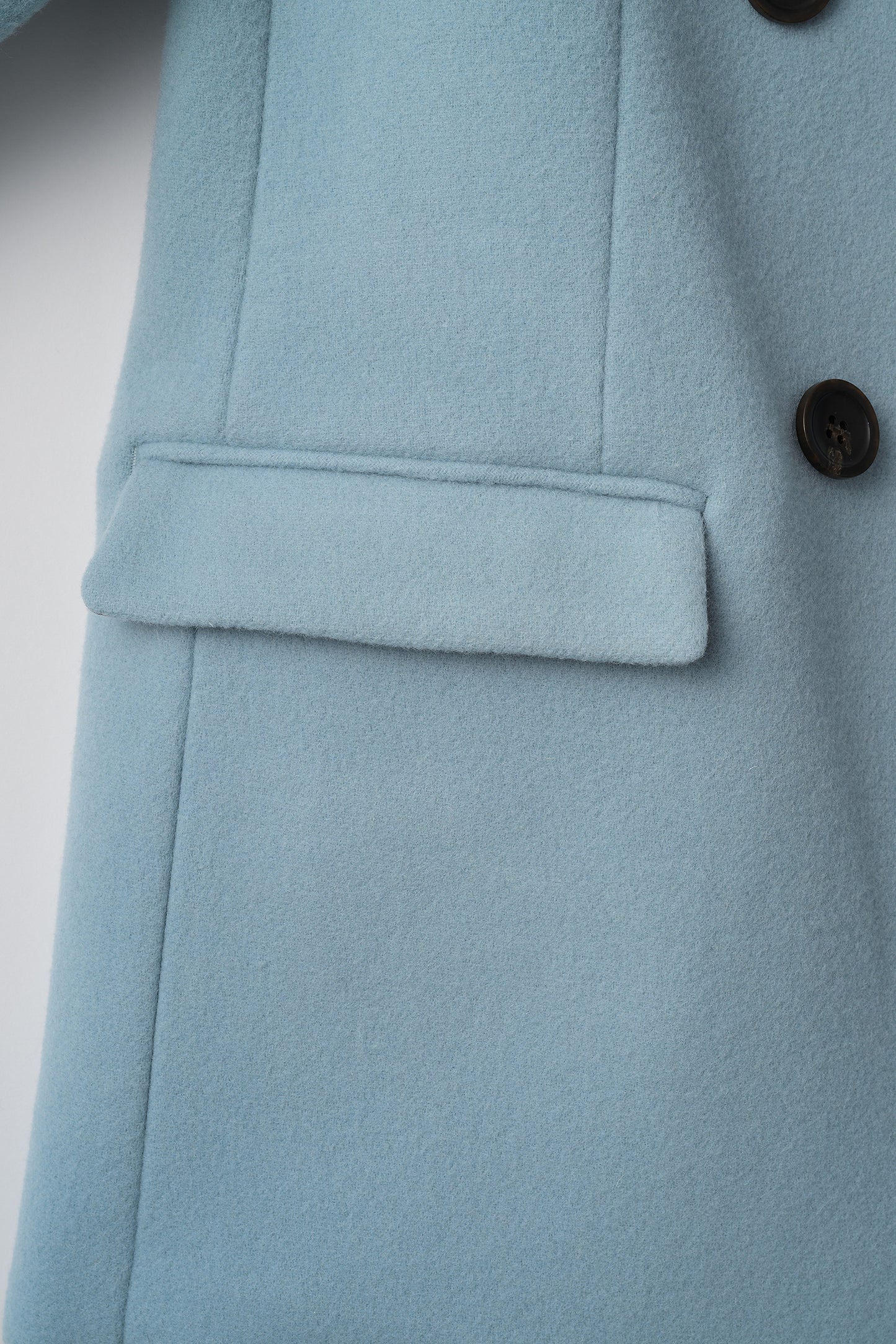 Audire melton coat (Ice blue)