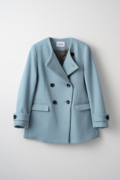 Audire melton coat (Ice blue)