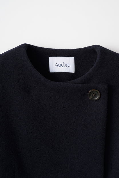 Audire melton coat (Dark navy)