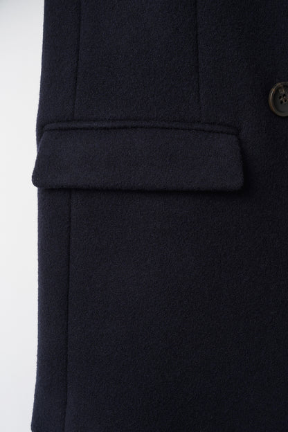 Audire melton coat (Dark navy)