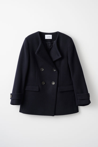 Audire melton coat (Dark navy)