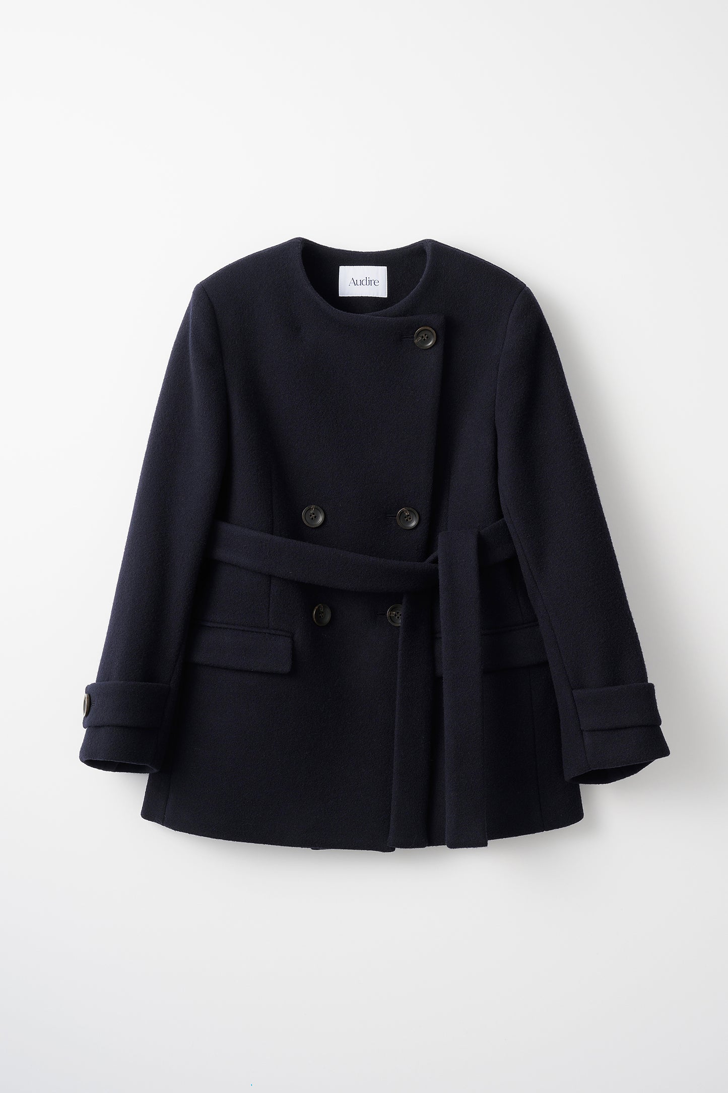 Audire melton coat (Dark navy)