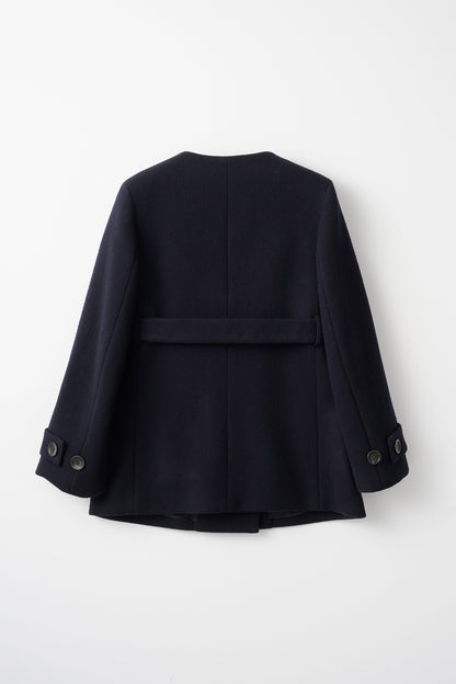 Audire melton coat (Dark navy)