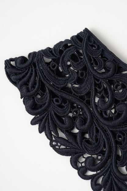 Christina lace collar (Navy)