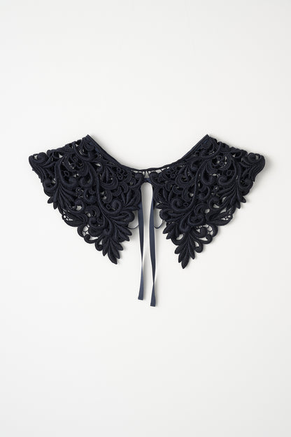 Christina lace collar (Navy)