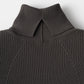 Pleasant rib turtle sweater (Charcoal)