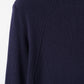 Pleasant rib turtle sweater (Navy)