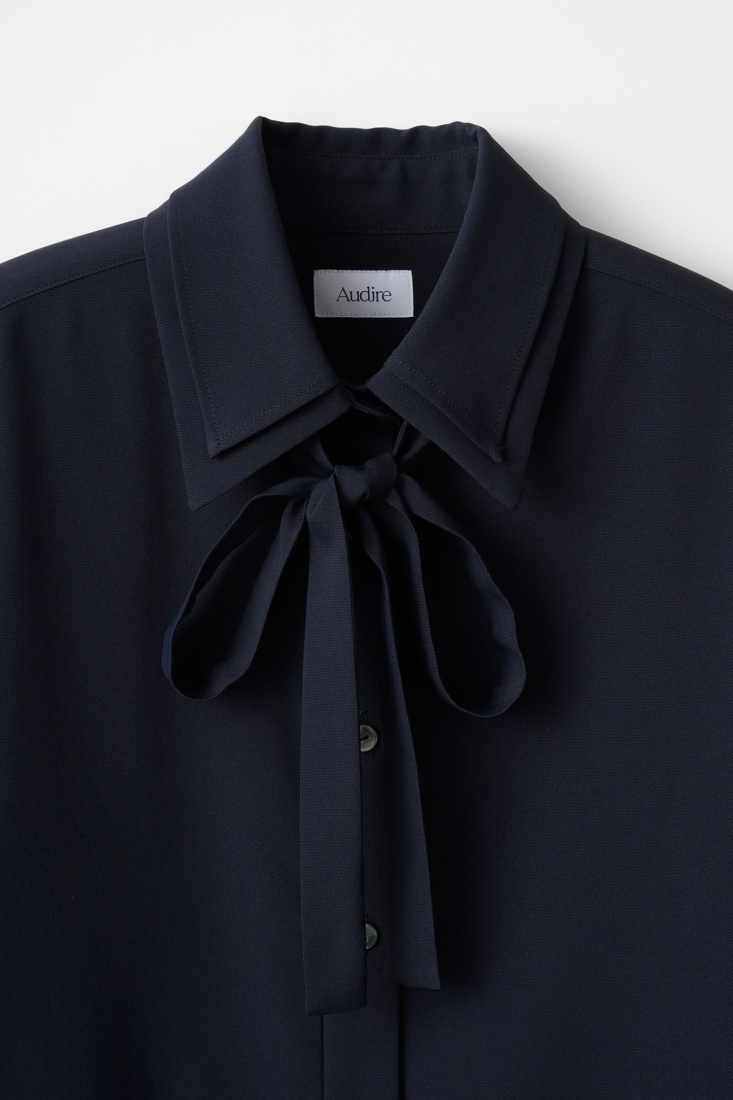 Double collar dress shirt (Navy)