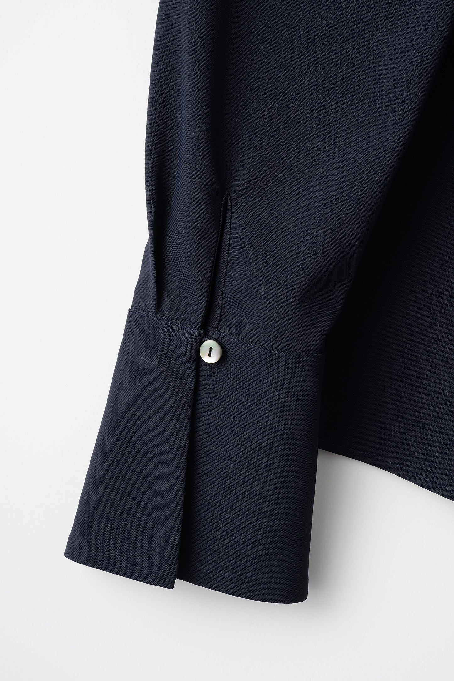 Double collar dress shirt (Navy)