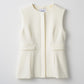 Roomy formal vest (Ivory)