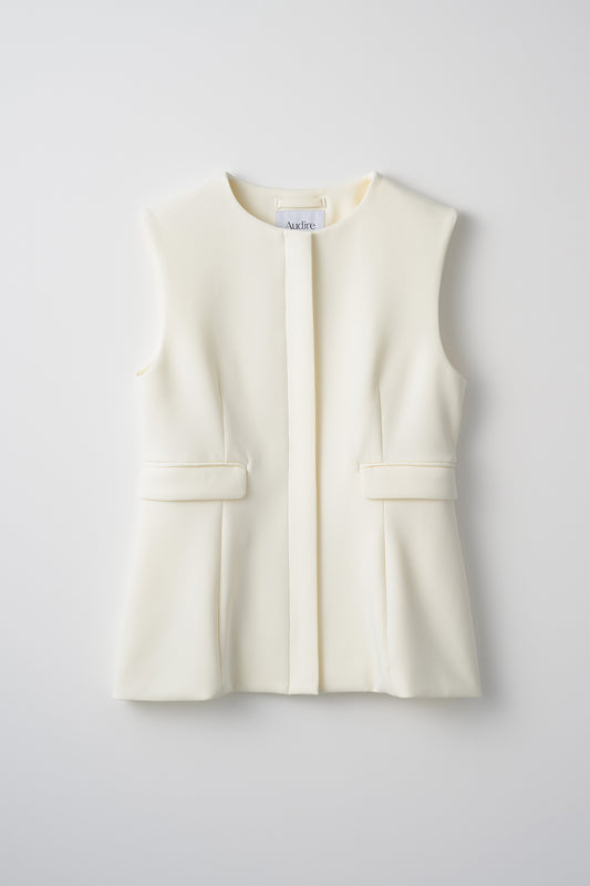 Roomy formal vest (Ivory)