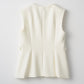 Roomy formal vest (Ivory)