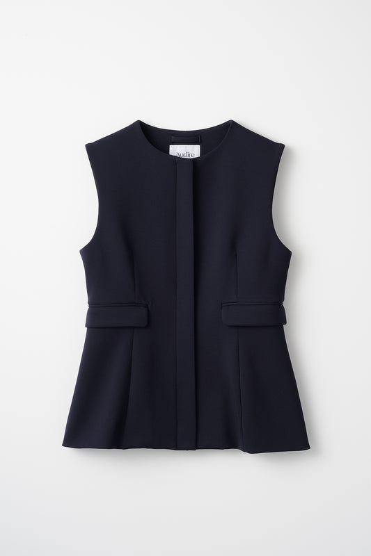 Roomy formal vest (Dark navy)