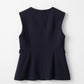 Roomy formal vest (Dark navy)