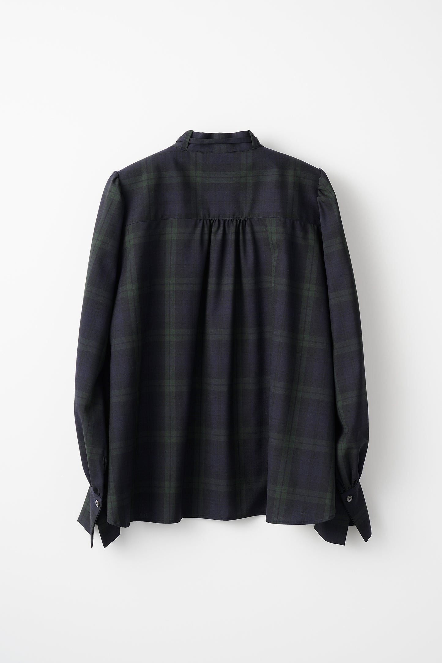 Audire bowtie volume blouse (Black watch)