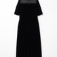 Restaurant velours dress (Black)