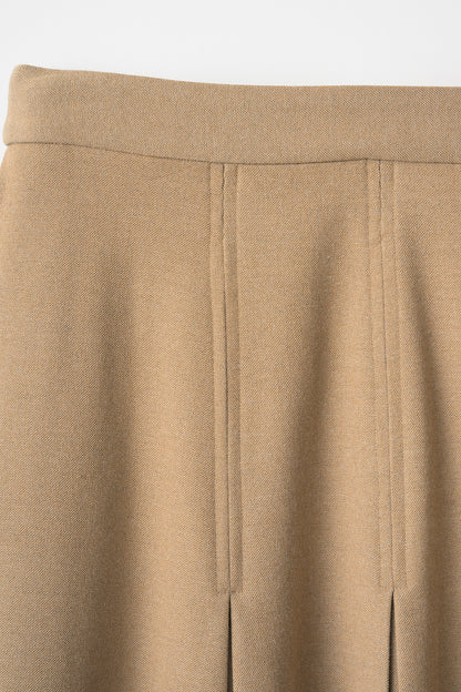 Gentle pleated skirt (Camel)