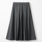 Gentle pleated skirt (Dark gray)