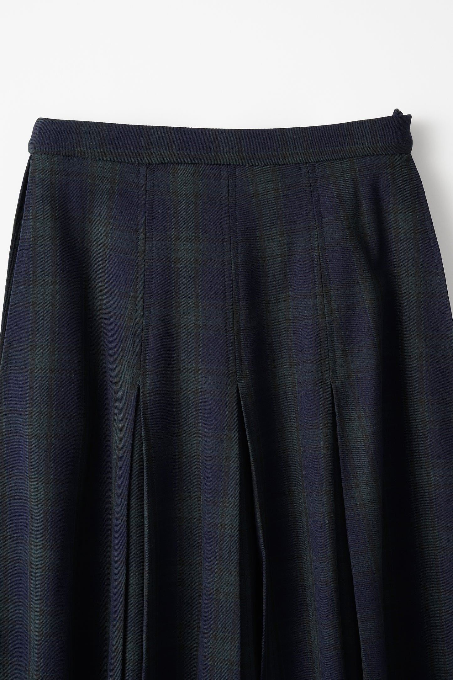 Gentle pleated skirt (Black watch)