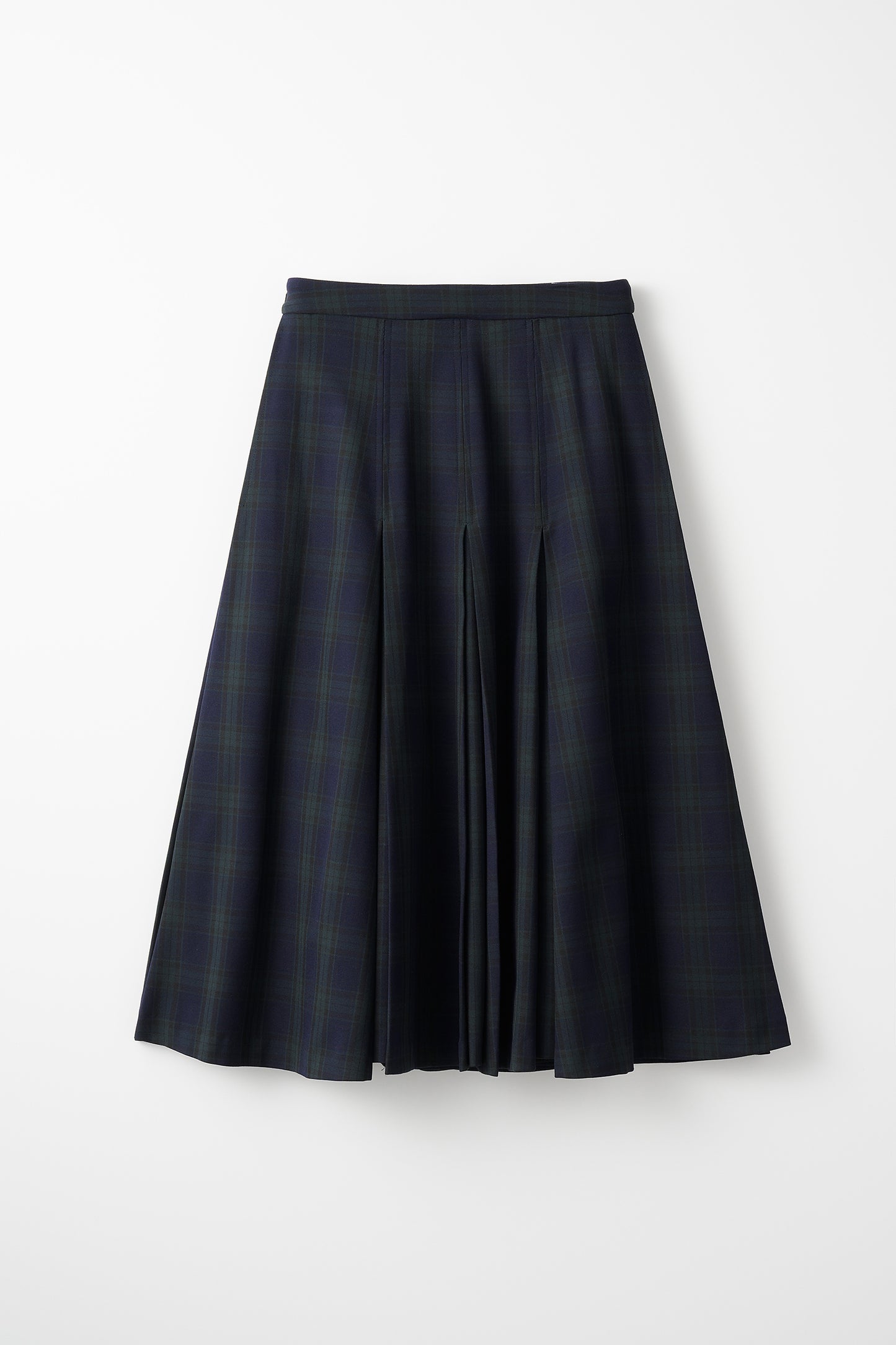 Gentle pleated skirt (Black watch)