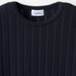 Jane half-sleeve knit tops (Navy)