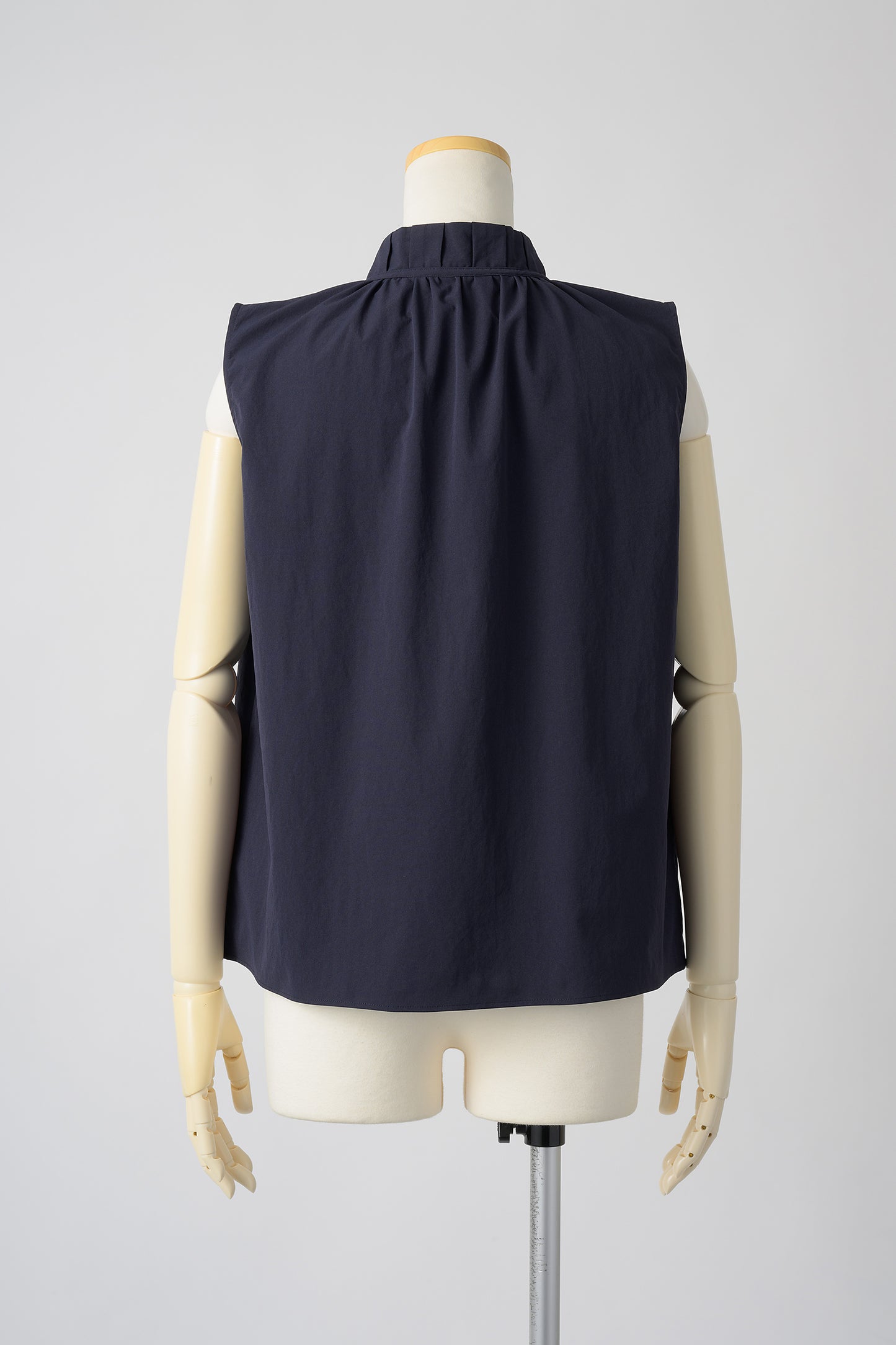 Origami no-sleeve tops (Navy)