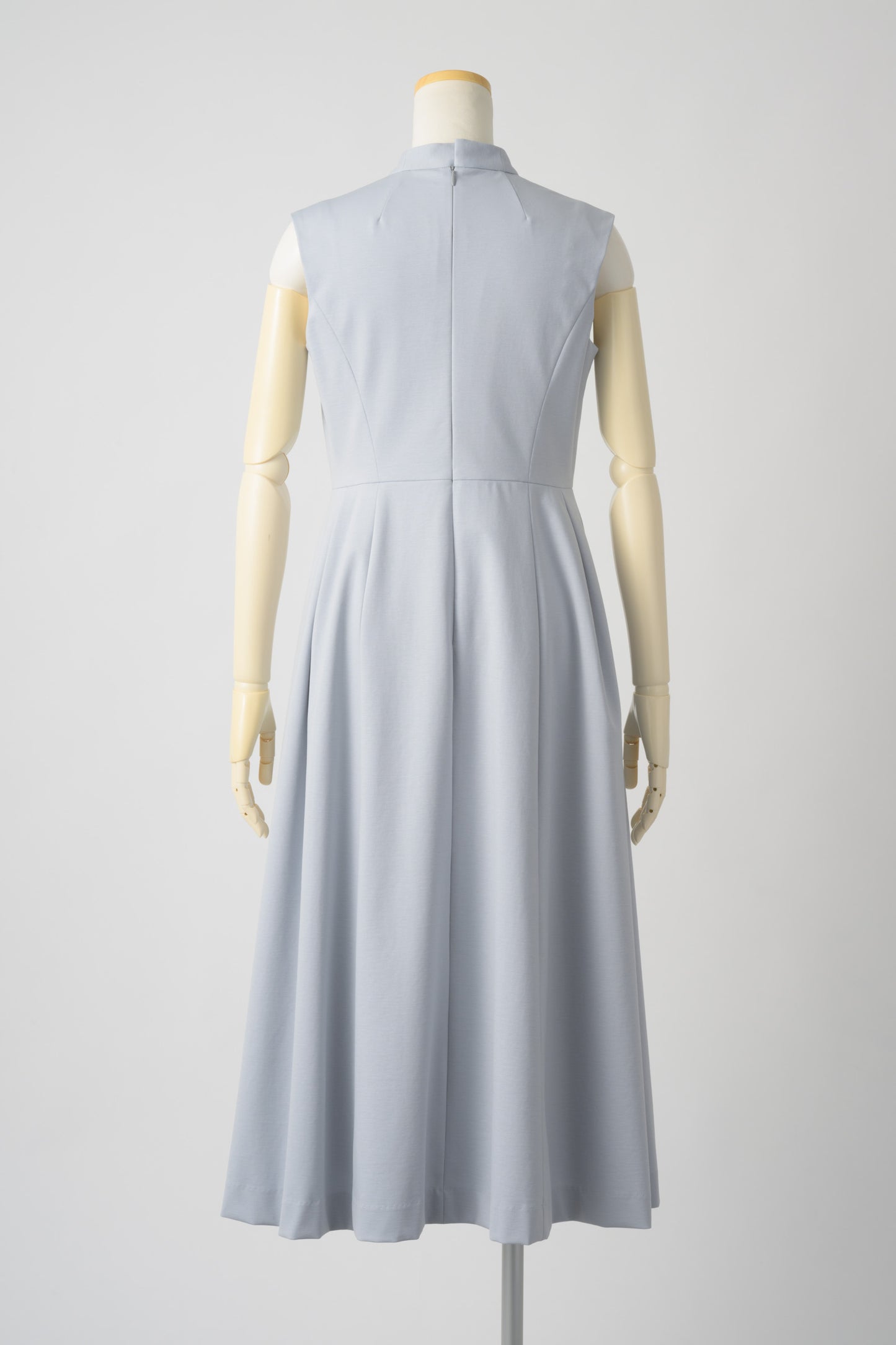 Tears cut-work dress (Blue gray)