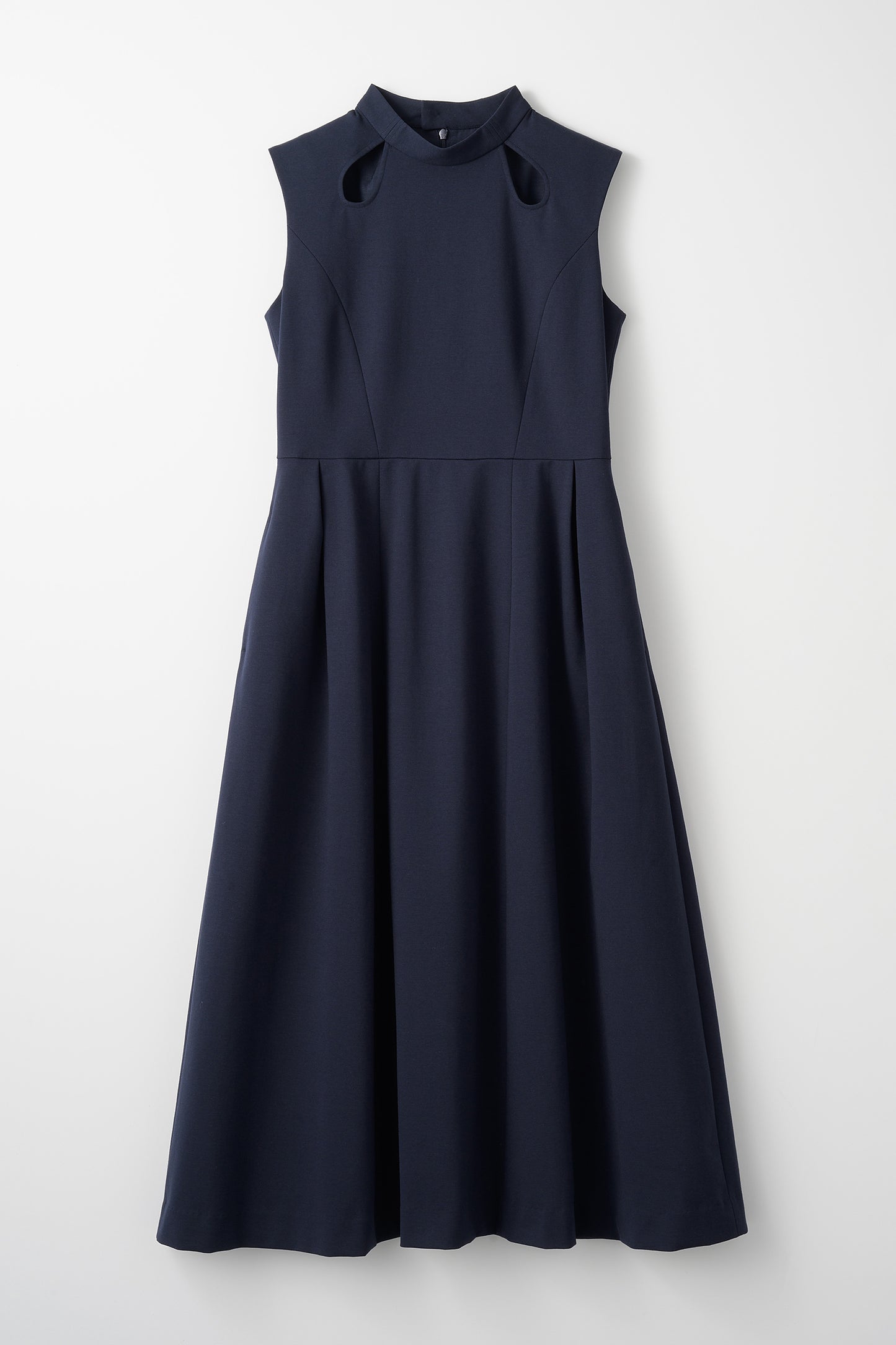 Tears cut-work dress (Navy)