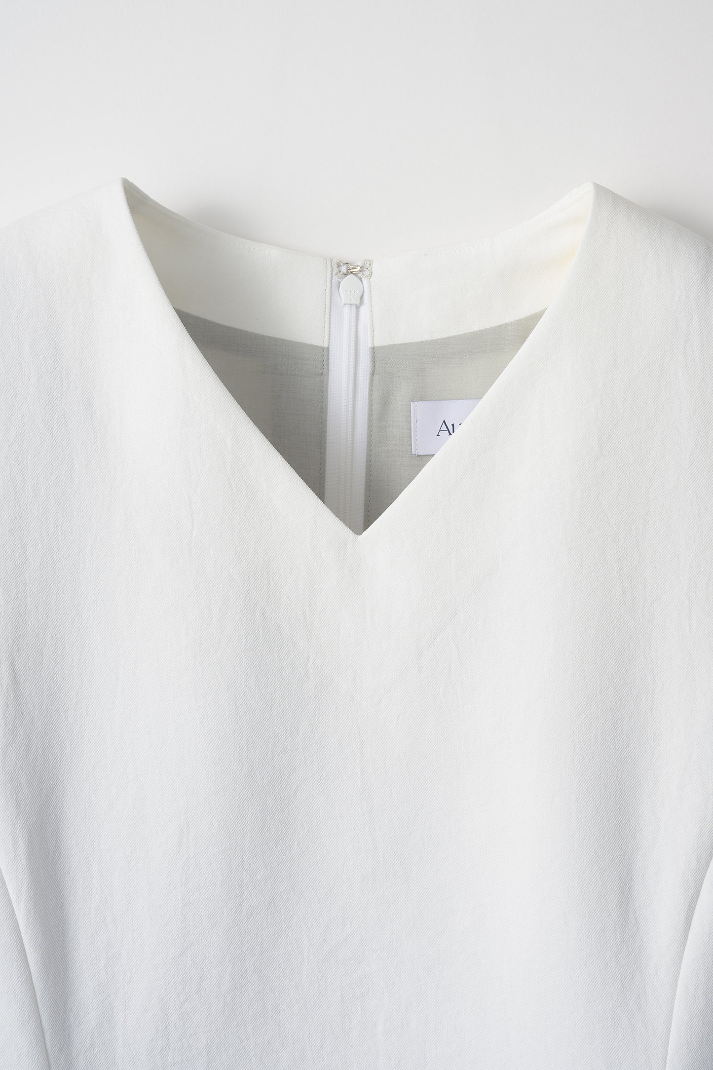 Comfort sailor-collar dress (White)