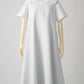 Comfort sailor-collar dress (White)