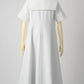 Comfort sailor-collar dress (White)