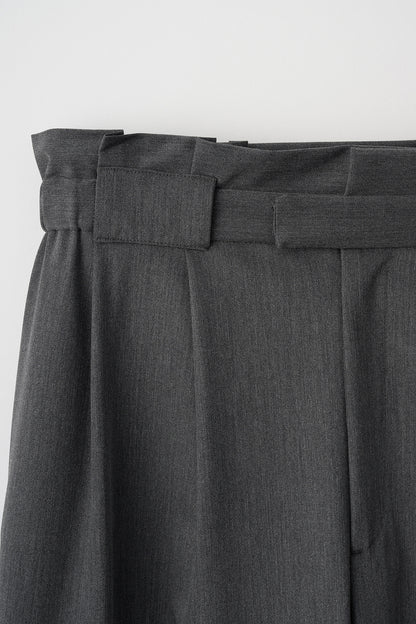 Smart tuck pants(Gray)