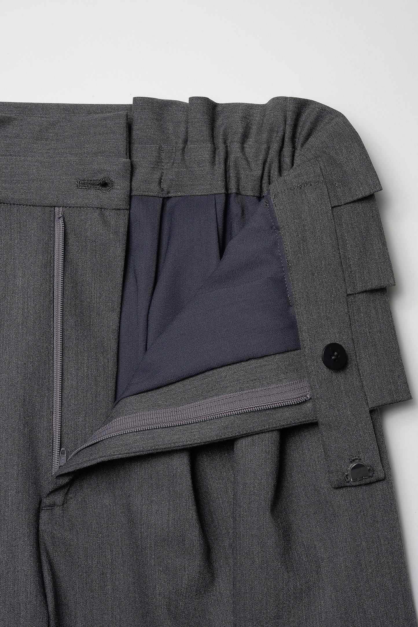 Smart tuck pants(Gray)