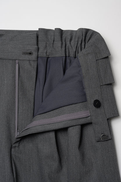 Smart tuck pants(Gray)