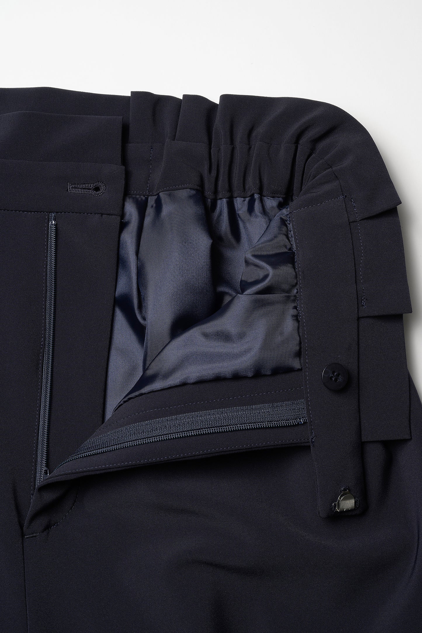 Smart tuck pants(Navy)