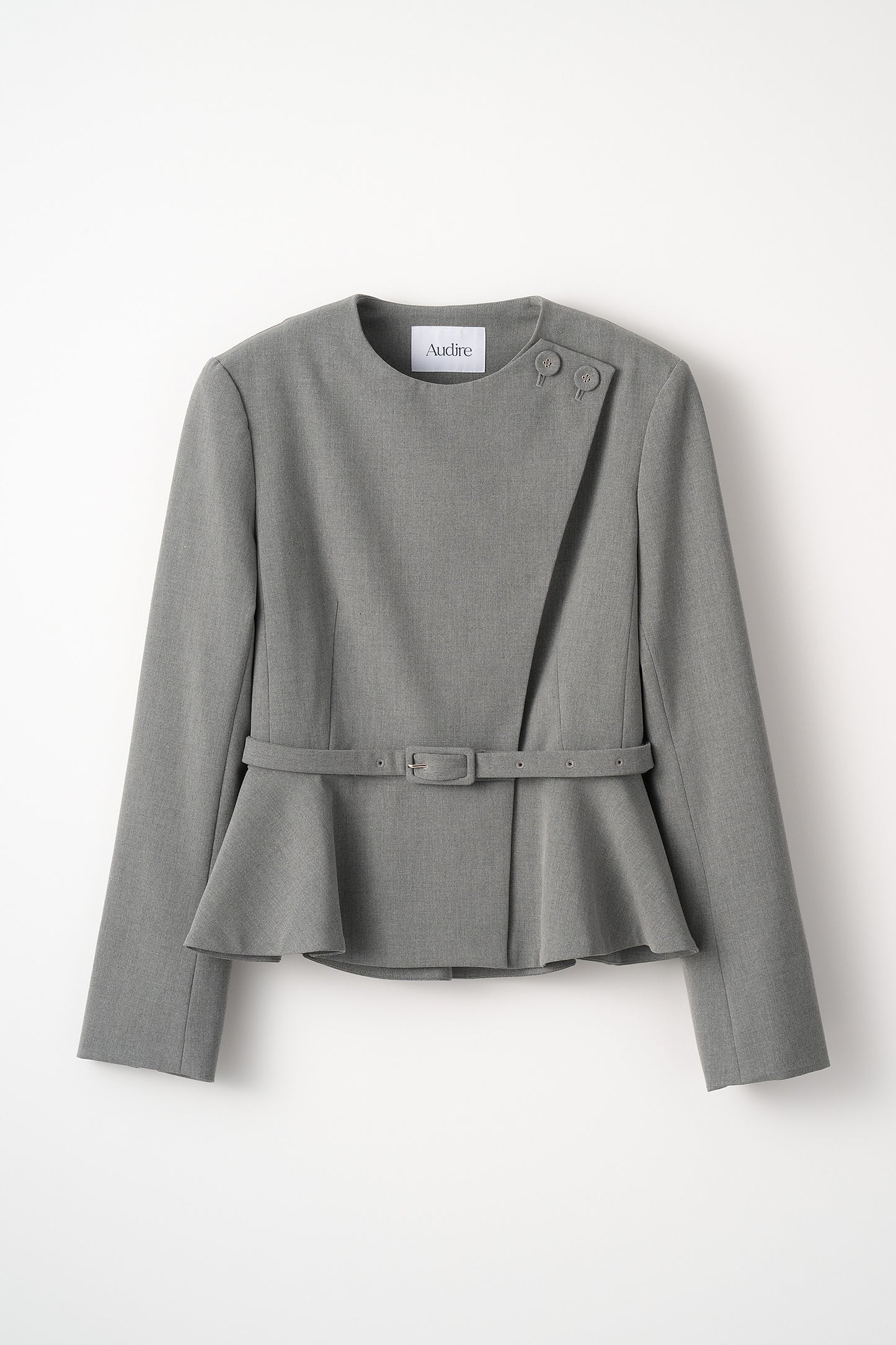 Noona peplum jacket(Gray)
