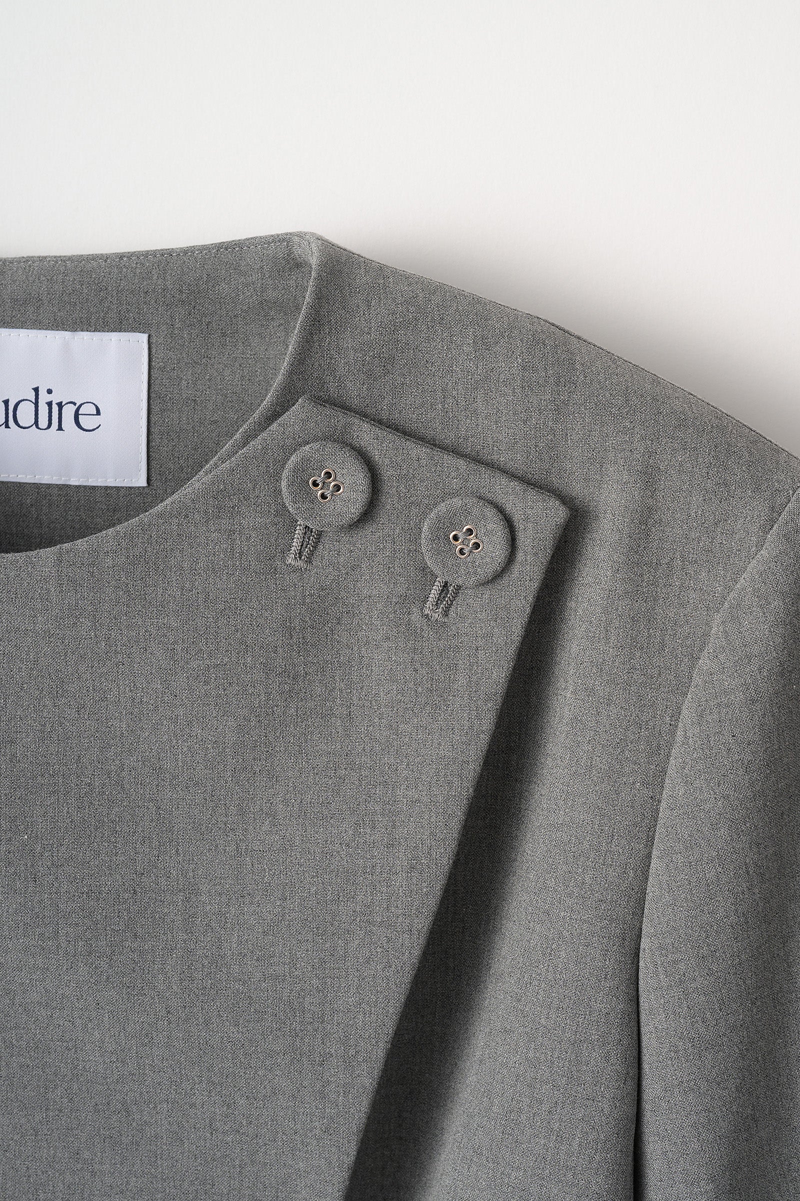 Noona peplum jacket(Gray) – Audire