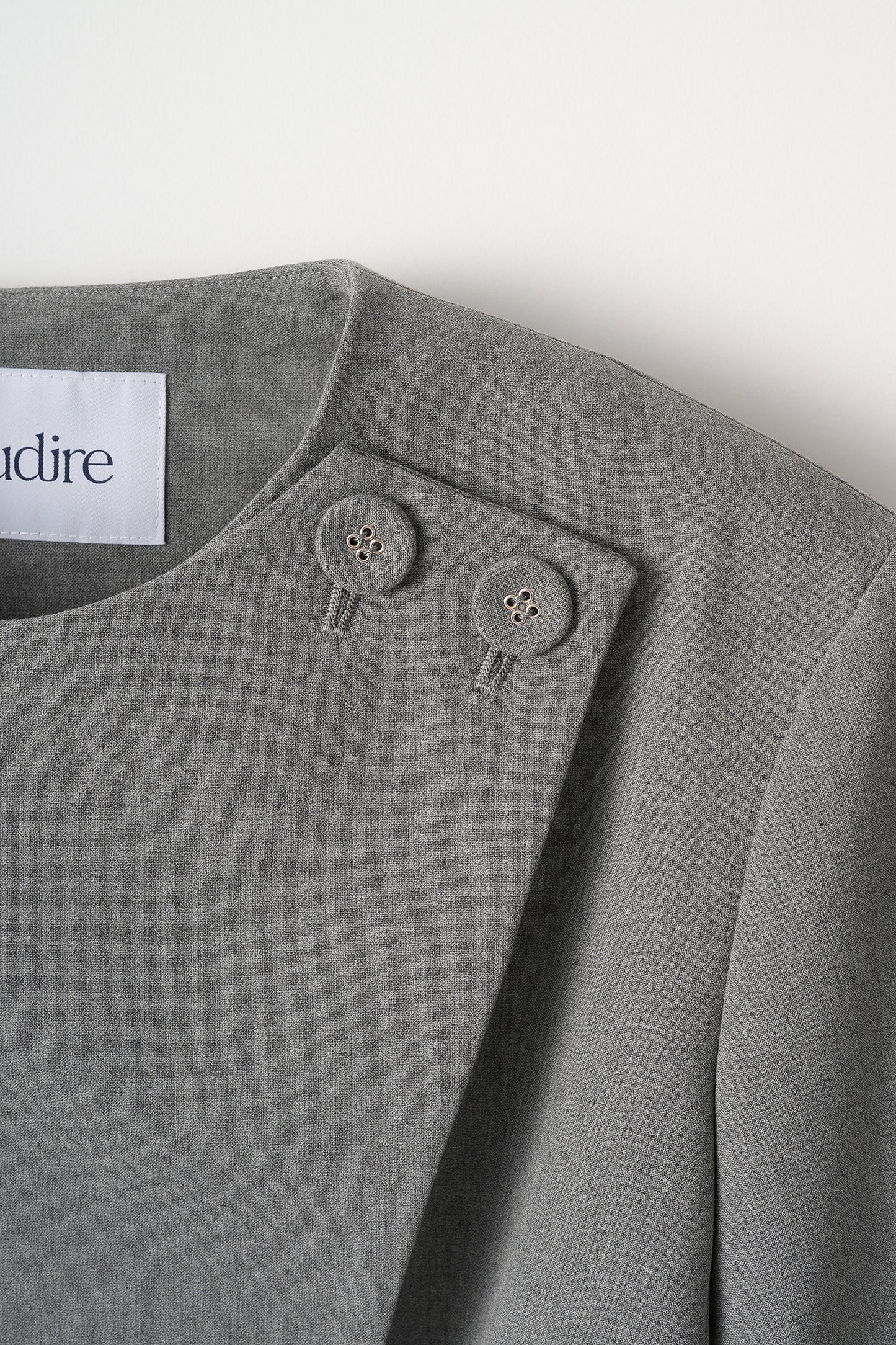 Noona peplum jacket(Gray)